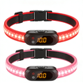 pawhiqq.shop Novkin 2-Pack LED Dog Collar, Light Up Dog Collars,Rechargeable Dog Lights for Night Walking，Universal, Reusable Safety Necklace for Small Medium Large Dogs RED&Pink